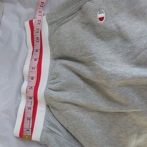Champion  Womens Oxford STRIPE Gray Reverse weave Athleisure Skirt Sz.Small